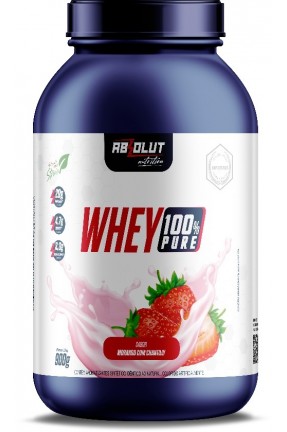 Whey 100% Pure (Morango com Chantilly) 900g - Absolute Nutrition