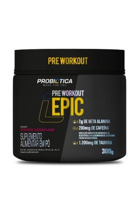 Epic Pré Workout  (Frutas Vermelhas) 300g - Probiotica